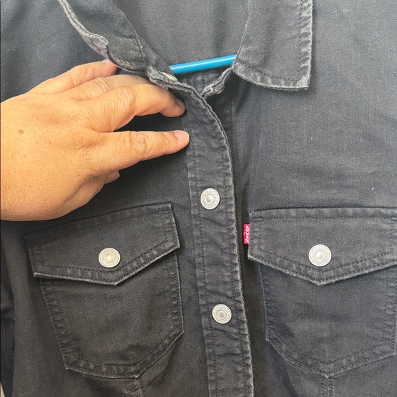 Levi's Dark Denim Jacket Dress - Picture 4 of 7